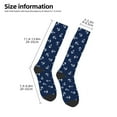 thumbnail image 5 of Fotbe Nautical Themed Simple Anchors print Women's Men's Novelty Crew Socks Cotton Socks Knee High Socks for Walking,Running,Nurses,Pregnancy, 5 of 9