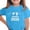 Blue, variant on SYMOID Girls T-Shirt Big Sister Heartbeat Footprint Mama 2026 Red Polyester Spandex Short Sleeve New Kids Announcement Shirt,Size 3-4T