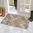 thumbnail image 5 of Bohemian Retro Diamond Pattern (2) Door Mat Welcome Door Mat for Front Door, Home Entrance, Yard, Floor, Patio, Non Slip Spring Summer Welcome Mat Indoor Outdoor Doormat 30"*17", 5 of 6
