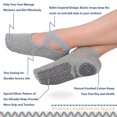 thumbnail image 2 of Calcetines de Pilates Ozaiic antideslizantes con agarre, yoga, 2 pares, negro y gris, 2 of 6