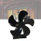 thumbnail image 2 of Quemador ecológico de 5 , circulación de aire calentado, distribución silenciosa, ventilador de estufa de leña para chimenea, quemador de madera negro BLESIY Ventilador de aspas para chimenea, 2 of 6