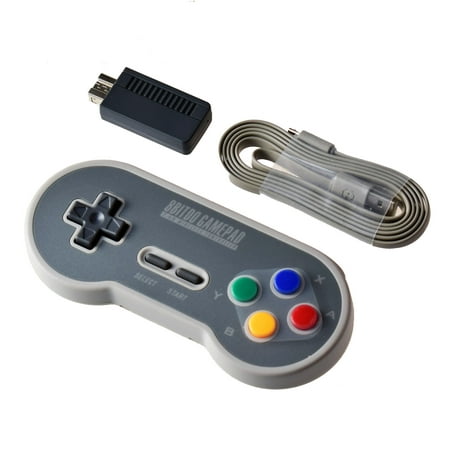8Bitdo SF30 2.4G Wireless Controller with Retro Receiver for SNES and