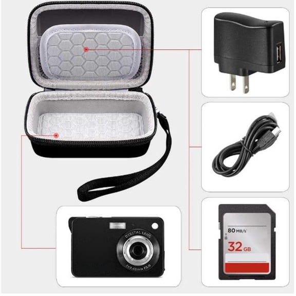 Camera Case For Kids Digital Camera Protective Carry Bag For Children'S Camera