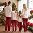 thumbnail image 4 of Nibbcoa Family Matching Christmas Pajamas Reindeer Letter Print  Christmas Pajamas For Family, 4 of 10