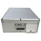 CheckOutStore Silver Aluminum CD/DVD Hanging Sleeves Storage Box (Holds ...