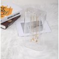 thumbnail image 2 of Soporte giratorio tubular de acrílico para almacenamiento de joyas, organizador giratorio, 24 ganchos para vestir, sostiene collares, pulseras, transparente, 2 of 5