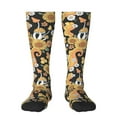 thumbnail image 1 of Fotbe Mushrooms Honeycomb Calcetas Divertidas Estampadas para Hombre y Mujer, Calcetas de Algodón hasta la Rodilla para Caminar, Correr, Enfermería y Embarazo, 1 of 6