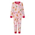 thumbnail image 4 of Conjunto de pijama navideño a juego para toda la familia, con estampado de árbol de Navidad, blusa de manga larga, pantalones con cintura elástica para otoño e invierno, 4 of 4