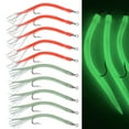 thumbnail image 4 of 5 Pcs CodfishFishing Eel Tube Jig bait shank offset Hook Barbed Octopus Hook, 4 of 9