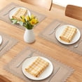 thumbnail image 2 of Unique Bargains Farmhouse Placemats 6pcs Jute Placemats Light Brown 17.7"x11.8", 2 of 6