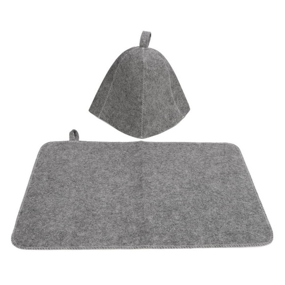 Yazoeia Sauna Felt Set Absorbent Bath Felt Hat Sauna Pad Poratble Bathroom Hair Cover for Man Woman MR318-26397