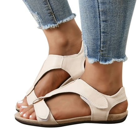 

dmqupv Womens Sport Sandals Size 9 Women Shoes Fashion Slippers Flat Open Toe Sequins Shower Sandals Women Size 5 Beige 7