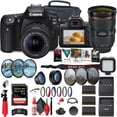 thumbnail image 1 of Canon EOS 90D Appareil Photo Reflex Numérique avec Objectif 18-55mm (3616C009) + Objectif Canon EF 24-70mm, 1 of 8