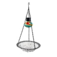 thumbnail image 2 of Bird Bath for Outside Hummingbird Feeders for Outdoors Hanging 2 in 1 Solar Hanging Birds Feeder and Bird Bath Blow Glass Wild Birds Feeder Bath Bowl for Backyard Garden Patio (Gray), 2 of 6