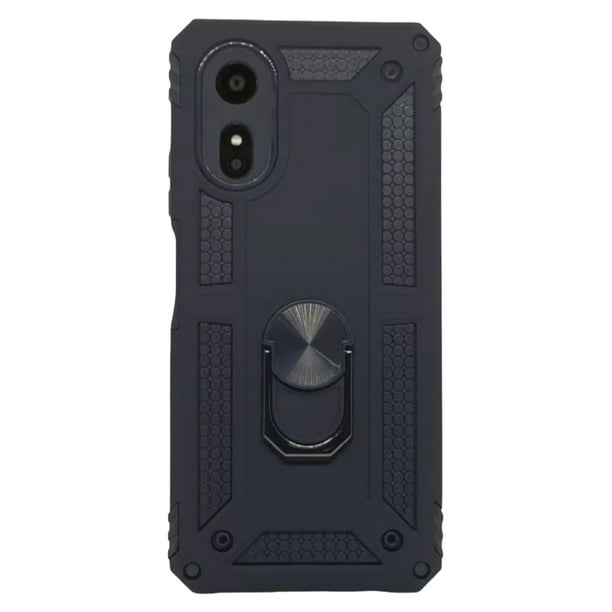 Funda Uso Rudo Con Anillo Magnético Para Oppo A17 Negro Más 2 Micas De Cristal Cely Vesmir