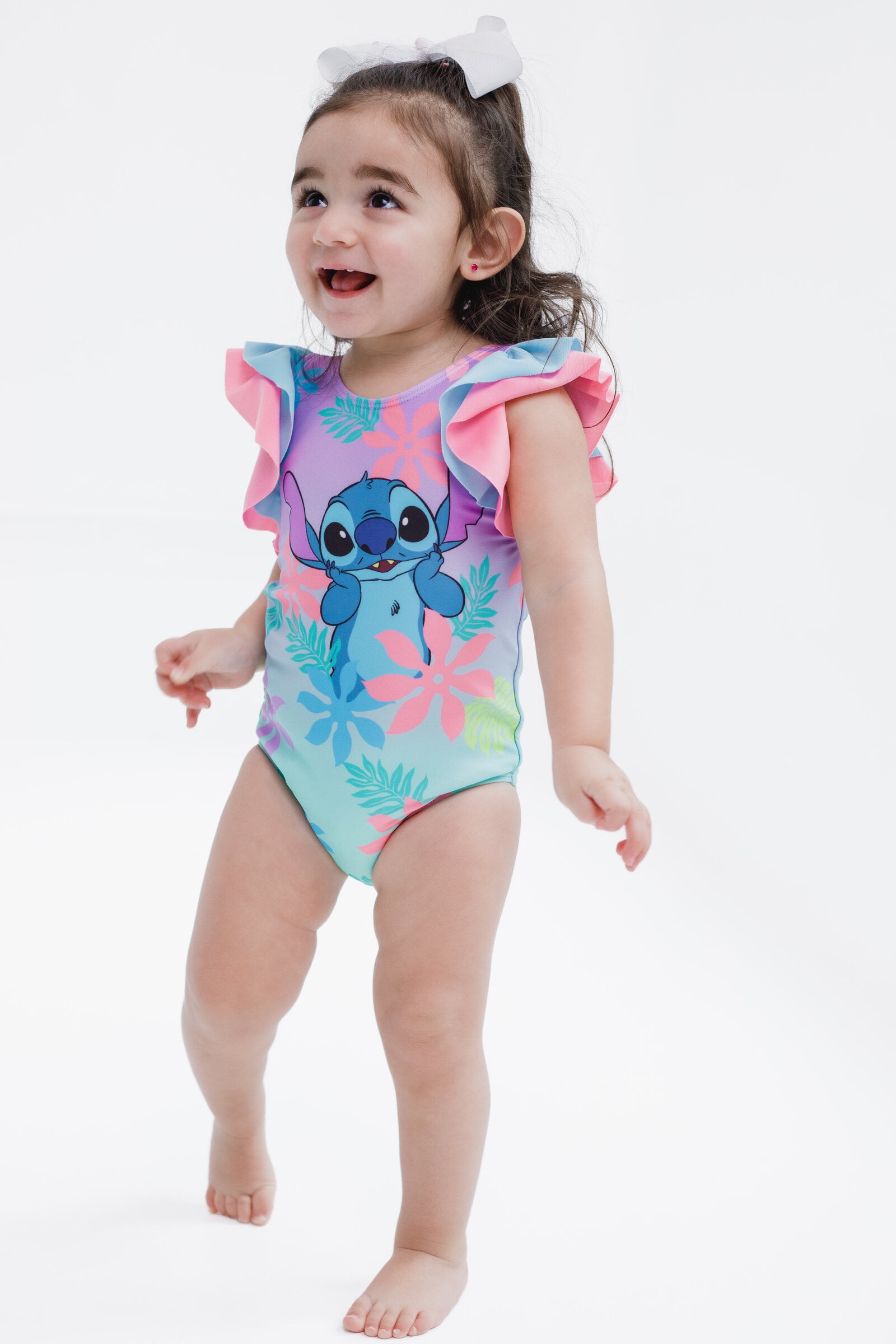 Disney Lilo & Stitch UPF 50+ One Piece Bathing Suit Newborn to Infant