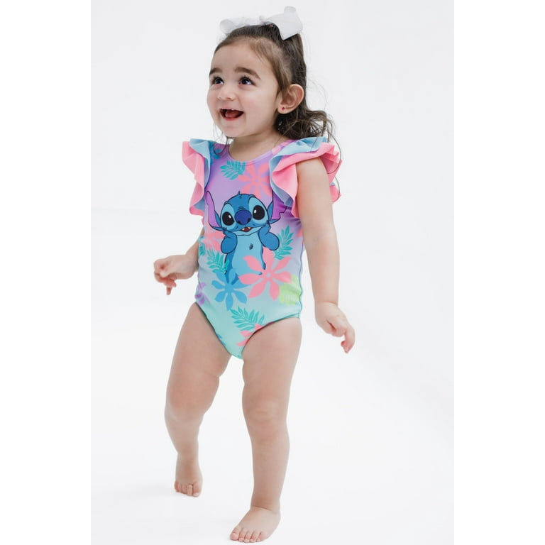 Disney Lilo Stitch UPF 50+ One Piece Bathing Suit Newborn to