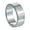 8mm Silver, variant on Roman Numeral Plain Band Rings for Men Women Stainless Steel Number Ring Jewelry 8mm Silver Size 10