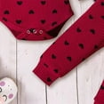 thumbnail image 6 of HCNTES Baby Girl Clothes Winter Newborn Baby Girl Clothes Ruffle Long Sleeve Romper Tops Pants Headband Infant Cute Heart Print Fall Outfits, 6 of 6