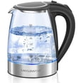 thumbnail image 1 of Hervidor eléctrico MegaWise de vidrio borosilicato de 1.8 L con luz LED, 1 of 8