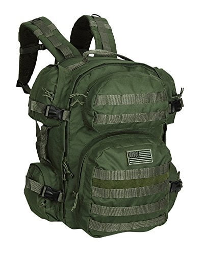 NPUSA Mens Large Expandable Tactical Molle Hydration-Ready Backpack Daypack Bag