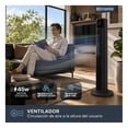 thumbnail image 4 of Ventilador Calentador de Torre, 2 en 1, con Temporizador y Control remoto Esquimal (Negro, 111 cm), 4 of 7