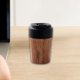 thumbnail image 1 of Taza de café de 350 ml, multifunción, con vetas de madera, resistente, reutilizable, con aislamiento, para viajes, para acampar al aire libre, para Negro, 1 of 9