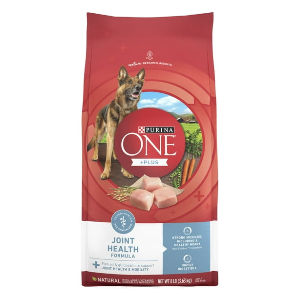 Purina One +Plus Dry Dog Food Joint Health Formula, 8 lb Bag