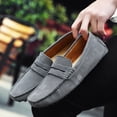 thumbnail image 6 of 38-50 Shoes Men Casual Shoes Fashion Men Shoes Genuine Leather Men Loafers Moccasins Slip on Men Flats Male Driving Shoes, 6 of 6