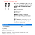 thumbnail image 2 of Front Strut and Coil Spring Assembly Kit - 2 Piece - Compatible with 2009 - 2014 Acura TL AWD (Excludes Front Wheel Drive) 2010 2011 2012 2013, 2 of 2