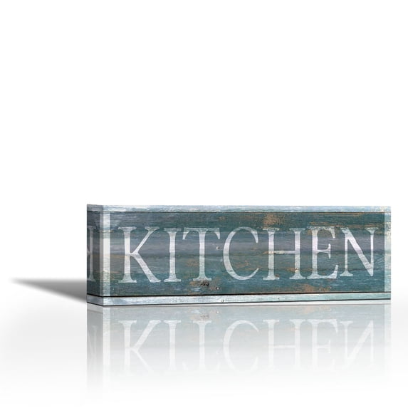 Kitchen - Contemporary Fine Art Giclee on Canvas Gallery Wrap - wall décor - Art painting - 27 x 9 Inch - Ready to Hang