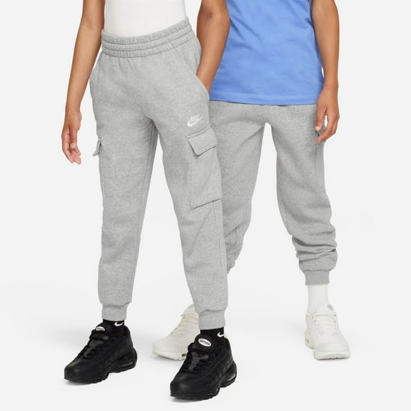 Boys 8-20 Nike Sportswear Club Fleece Cargo Pants Color: Dk Gray Heather Size: MEDIUM