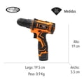 thumbnail image 4 of TALADRO ATORNILLADOR ELÉCTRICO RECARGABLE 1 BATERIA EXPRESS X9 DRILL-02, 4 of 7