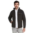 thumbnail image 2 of Men's Water-Resistant Softshell Jacket by 9 Crowns Essentials (XX-Large, Black/Safety Orange), 2 of 5