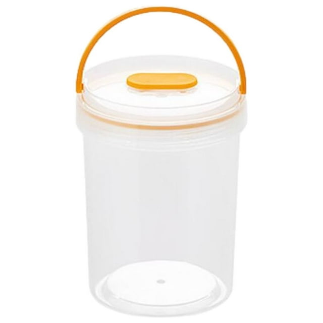 Portable Snack Fruit Bento Box, Multifunctional Round Refrigerator Sealed Fresh-keeping Box, Transparent Portable Plastic Storage Box, Outdoor Picnic Storage
