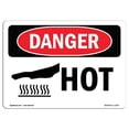 thumbnail image 1 of SignMission OS-DS-D-35-L-1357 OSHA Danger Sign - Hot, 1 of 1