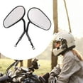 thumbnail image 1 of DYNWAVECA 2Pcs Motorcycle Rear View Mirrors Accessories Sturdy Easy to Install Professional Portable Practical High Performance Replace Black, 1 of 10