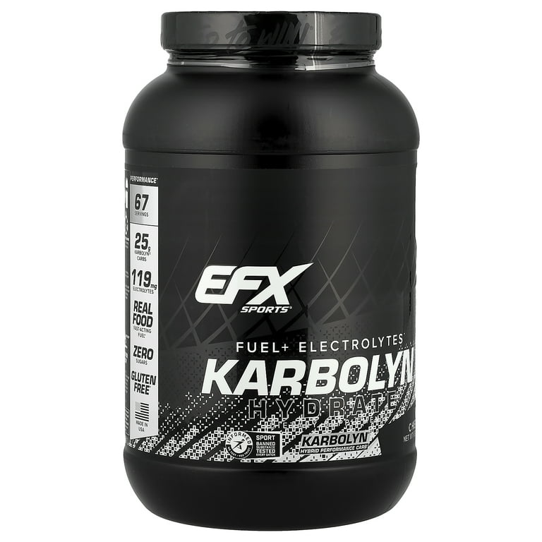 EFX Sports Karbolyn Hydrate, Carbohydrate Powder with Electrolytes