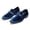 Blue, variant on Men's Velvet Slip-On Dress Loafers with Metal Buckle, Elegant Formal Tuxedo Shoes for Wedding, Prom, and Party