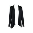 thumbnail image 5 of Anne Rose Open Front Long Sleeve Embroidered Back Jersey Cardigan by Curated Brands, 5 of 5
