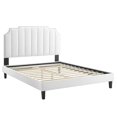 thumbnail image 3 of Modway Colette Full Performance Velvet Platform Bed in White, 3 of 10