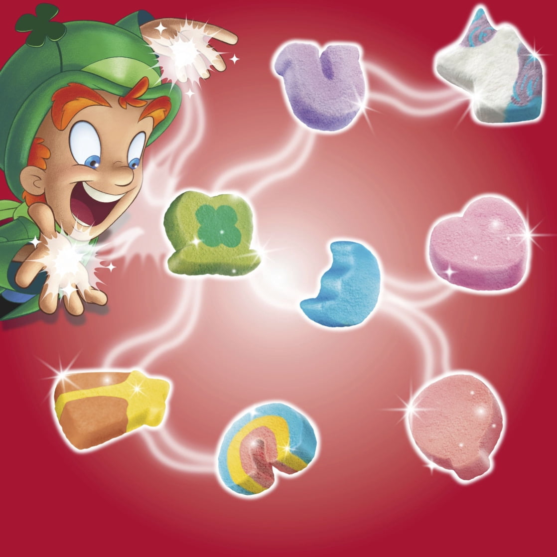 (10 pack) Lucky Charms with Marshmallows Breakfast Cereal Cup, Gluten Free, Single Serve, 1.7 oz