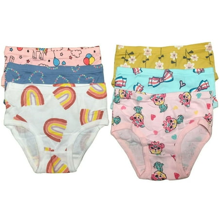 

B&Q 6 Packs Toddler Little Girls Kids Underwear Cotton Briefs Size 2T 3T 4T 5T 6T