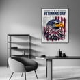 thumbnail image 3 of AVOI Veterans Day Bald Eagle US Military with American Flag Patriotic Poster Wall Art Canvas Prints posert Living Room Bedroom Decor Frame: 8x10in, 3 of 5