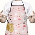 thumbnail image 2 of Ballet Swan Princess Pattern Apron-Garden Aprons for Women with Pockets-Cotton Linen Waterproof Kitchen Cooking Gardening Aprons Adjustable for Kitchen,Cooking,BBQ and Salon 33x27 Inch, 2 of 7