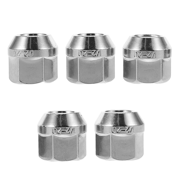 FRCOLOR 5pcs Wheel Studs And Lug Nuts Car Hub Modification Open Flange Nut Caps Wheel Car Flange Nut Front Axle Cap Nut Covers