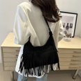 thumbnail image 3 of Axila Bag Hobo Crossbody Vintage Finger Tassel Gamuza para Mujeres, 3 of 7