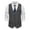 Black, variant on Men's Vintage Plaid Suit Vest Business Formal Dress Waistcoat Vest with Pockets for Suit or Tuxedo
