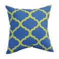 thumbnail image 2 of Blazing Needles 9910-S2-OD-150 17 in. Square Polyester Outdoor Throw Pillows, Irondaze Cobalt - Set of 2, 2 of 5