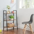 thumbnail image 5 of JJS Industrial 3-Tier Bookshelf, Freestanding Rustic Display Bookcase Storage Rack Shelf Plant Stand for Living Room Home Office, Brown, 5 of 9